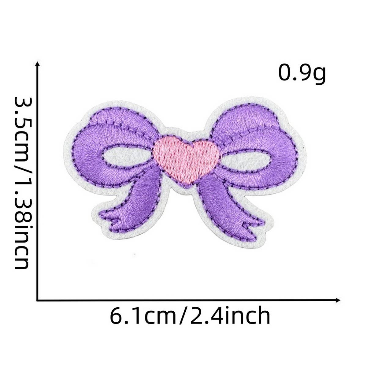NEW PINK BOW SERIES EMBROIDERED PATCHES_CWMM4019