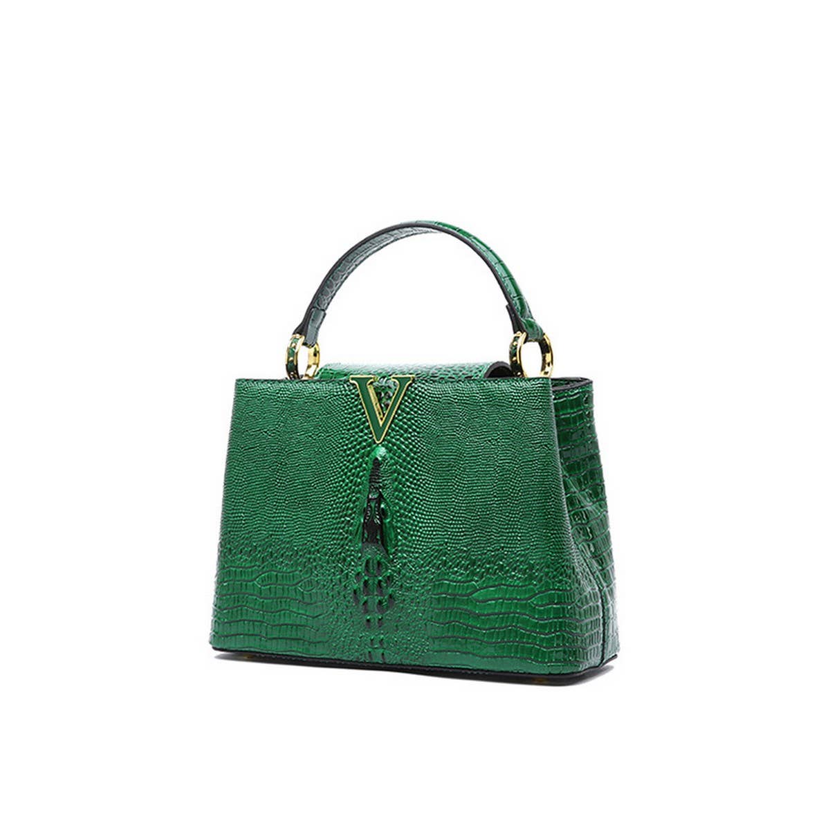 Fashionable High-End Crocodile Leather Kitten Bag_Cwab3618