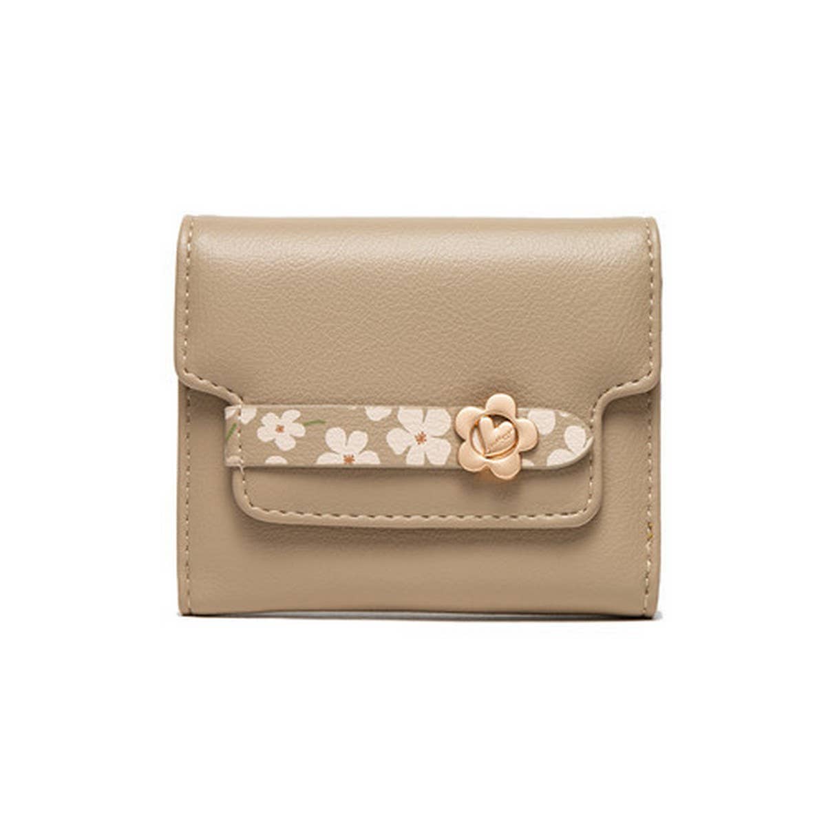 STYLISH SIMPLE FLORAL SHORT WALLET_CWAB2334