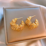 Twisted Hollow Shape Fashion Earrings_Cwasc1335