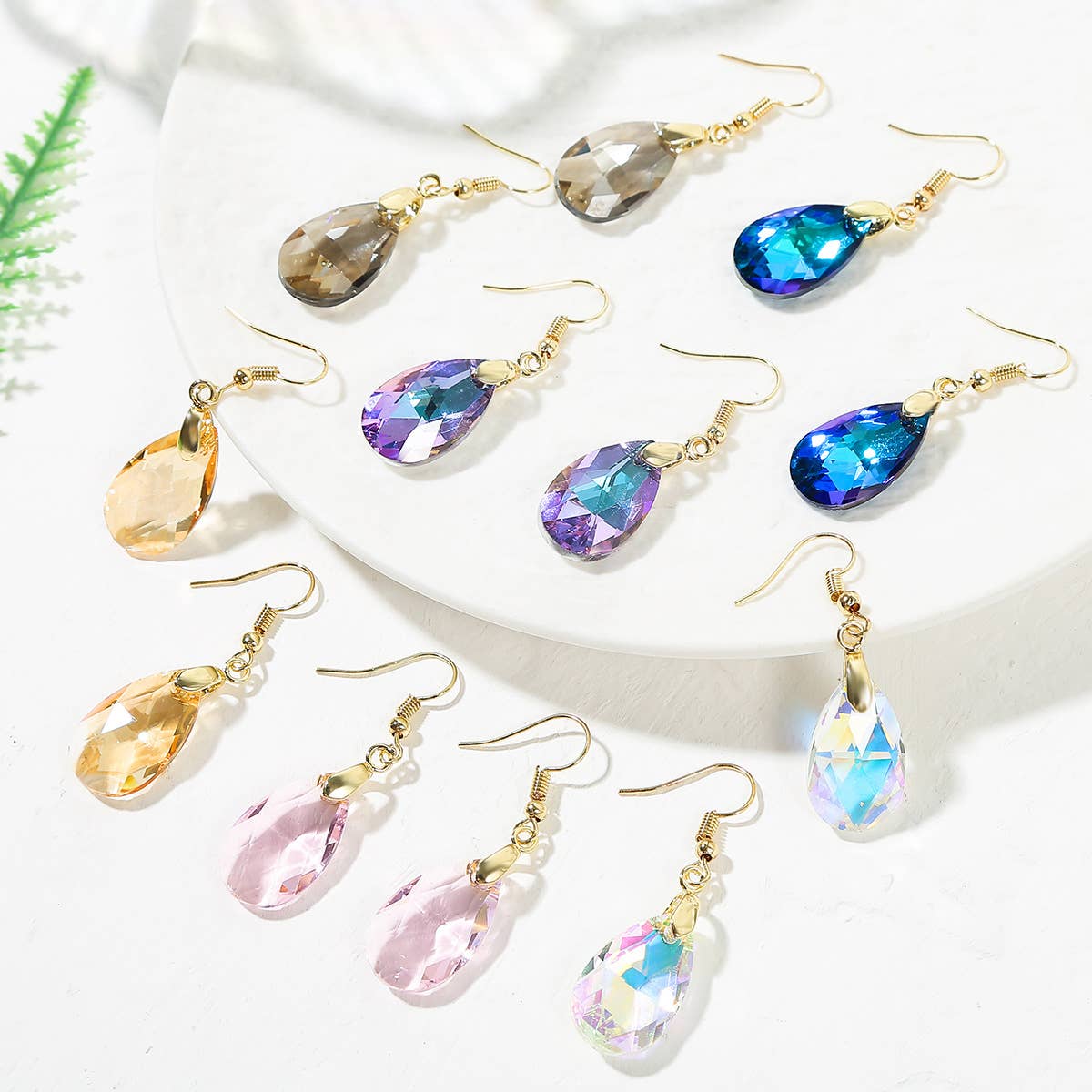 Water Droplet  Decor Drop Earrings