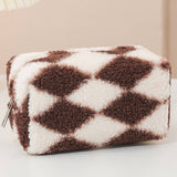 CHECKERBOARD LARGE CAPACITY MAKEUP BAG STORAGE BAG_CWAB1212