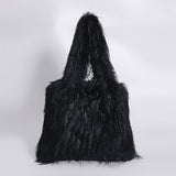 FLUFFY FUR TOTE HANDBAG WOMEN CHIC SHOULDER BAG_CUAB00565