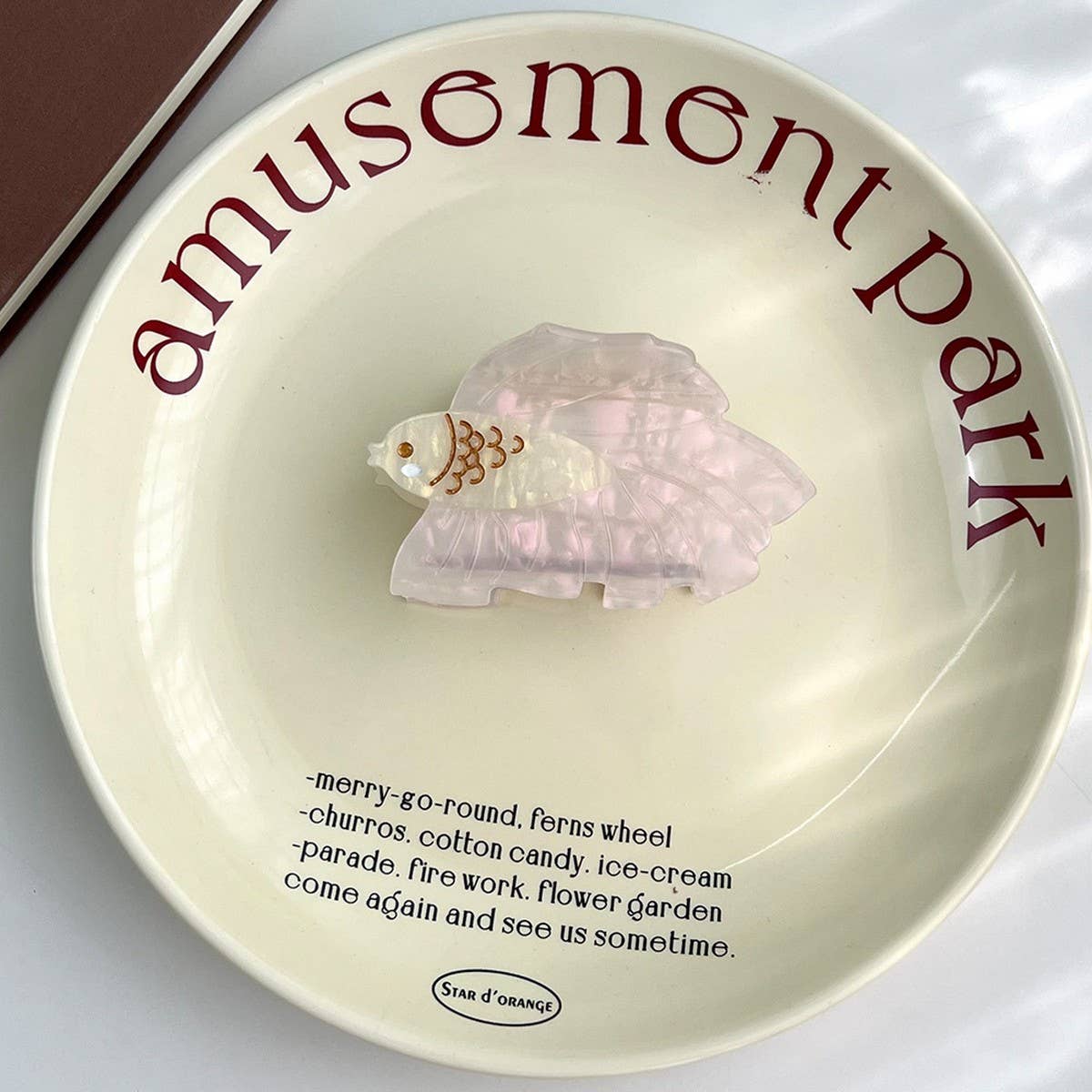 BETTA FISH ACETATE CUTE HAIR CLAW CLIP_CWAHA5952