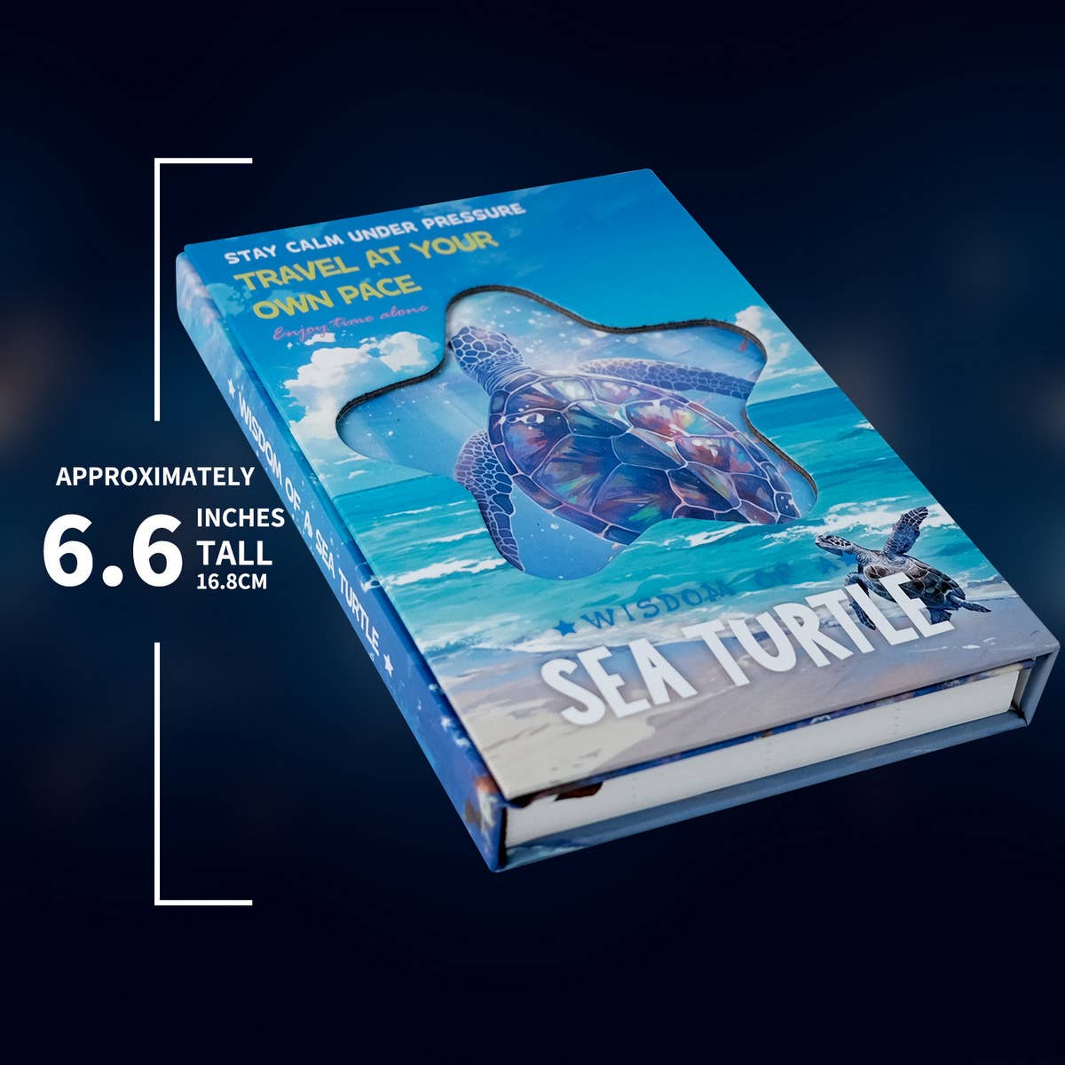 BLUE WAVE TURTLE COVER HARD SHELL NOTEBOOK_CWMM1849