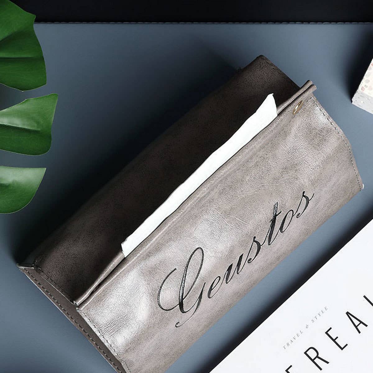 LIGHT LUXURY CAR HOUSEHOLD LEATHER TISSUE BOX_CWMM2259