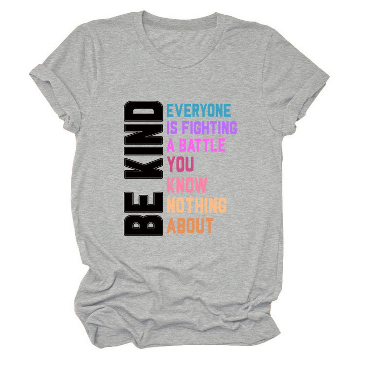 Trendy Womens Tee With Kindness Slogan