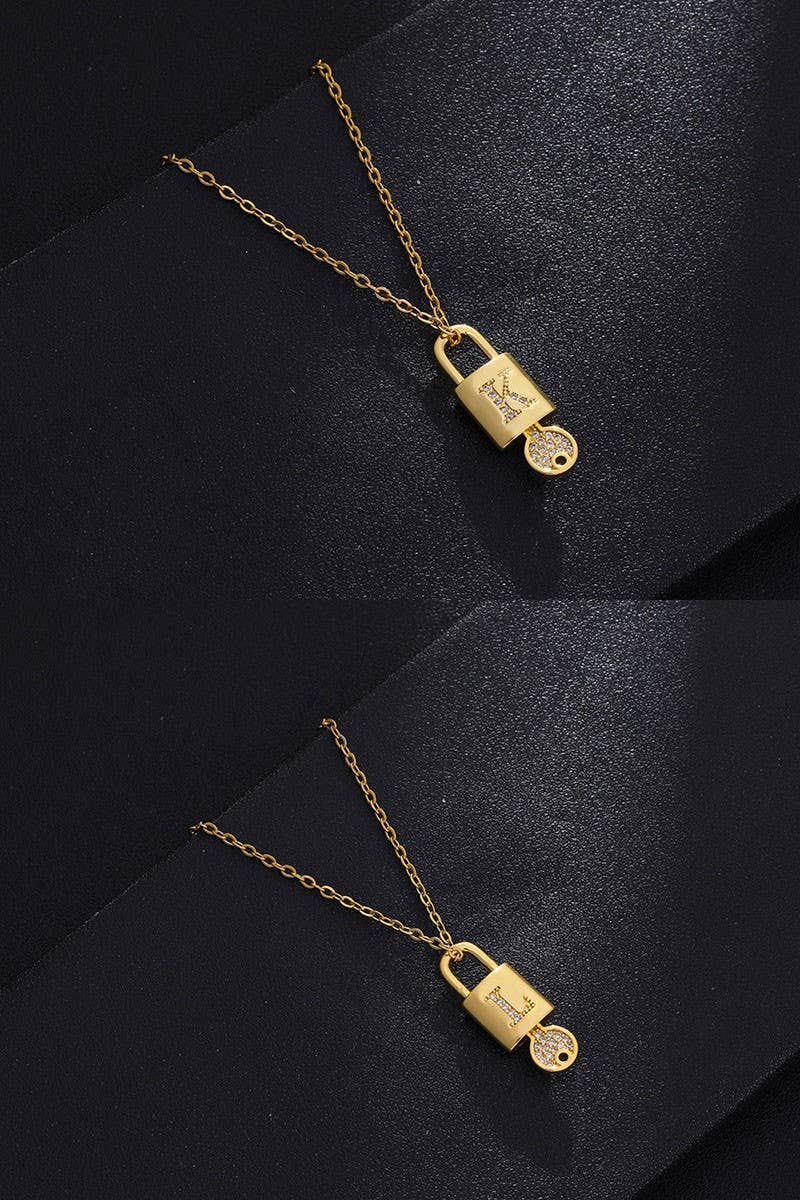 Alphabet Initial Pandant Necklace_Cwaje270