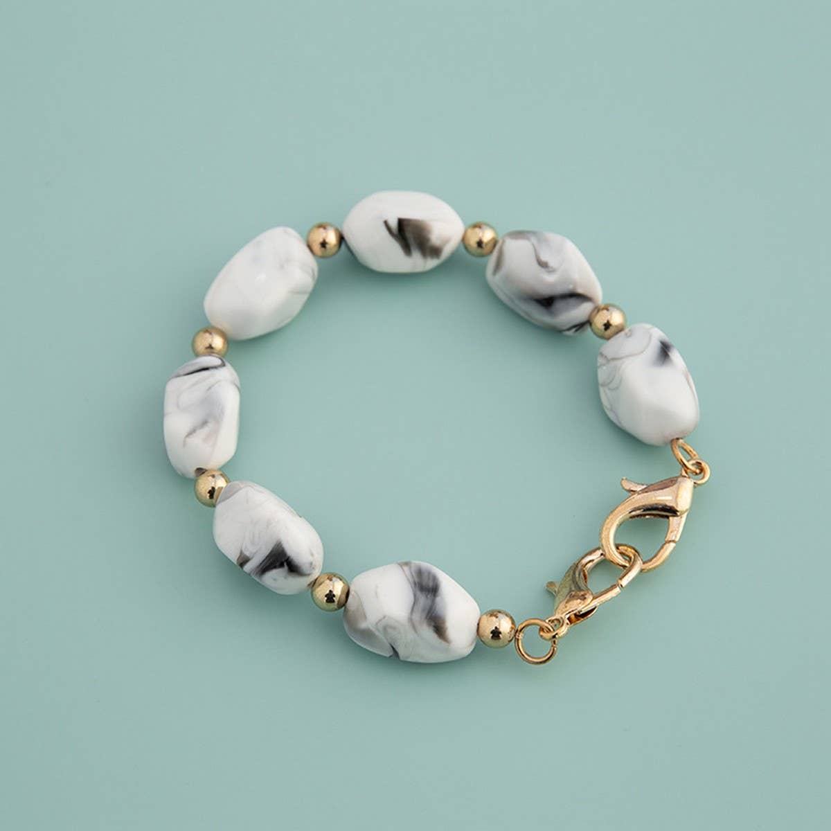 11 81IN IRREGULAR ACRYLIC STONE CHAIN BAG STRAP_CWMM5063