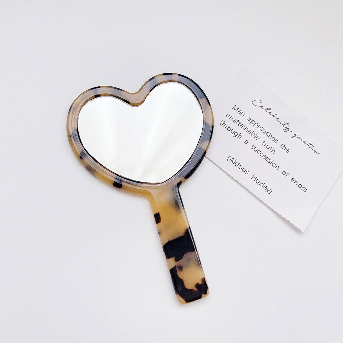 RETRO ACETATE COMPACT MIRROR GEOMETRIC HEART_CWMM6373
