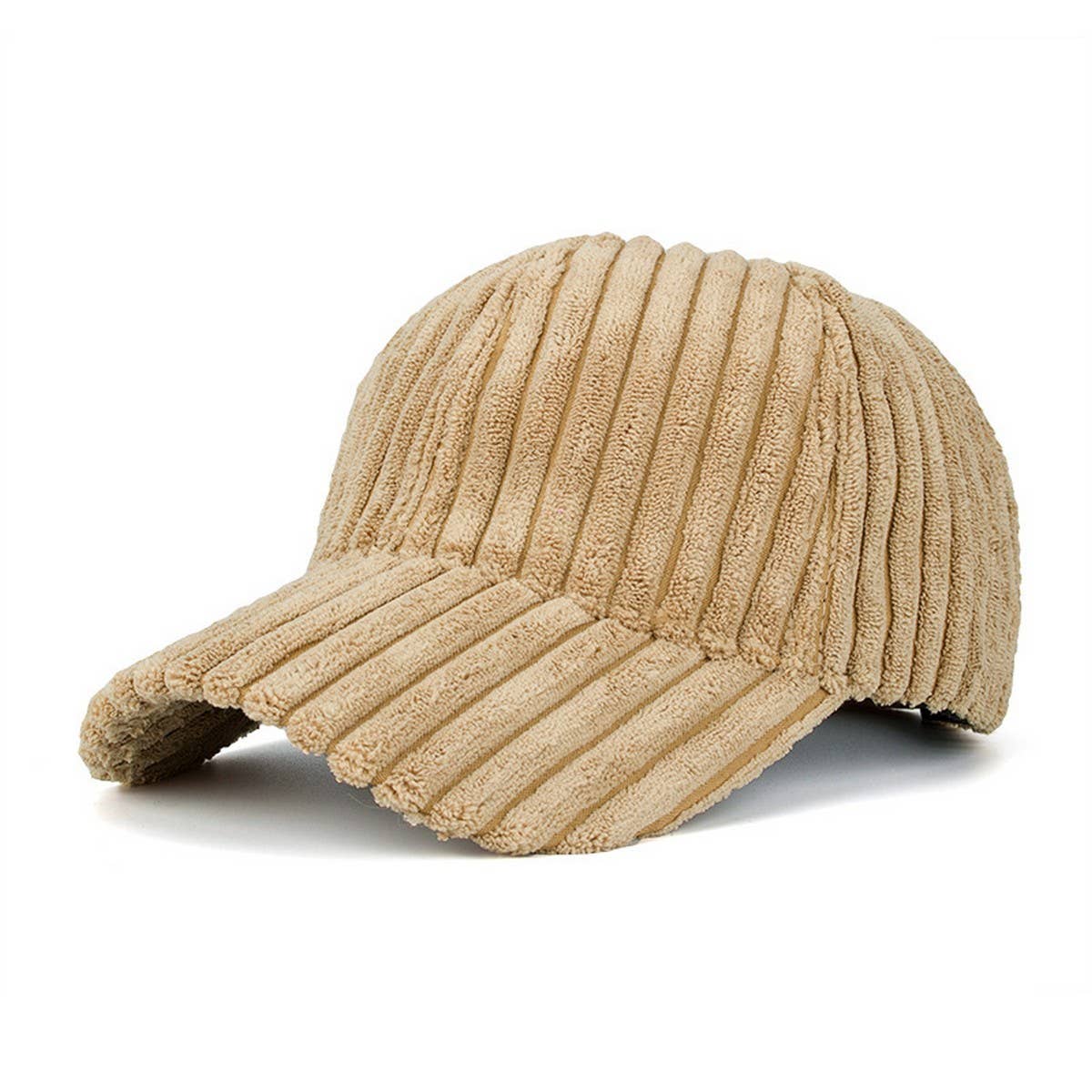 SPRING SUMMER STRIPED CORDUROY BASEBALL CAP CWAH208