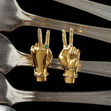 Trendy Chain Link Gold Silver Hoop Earrings