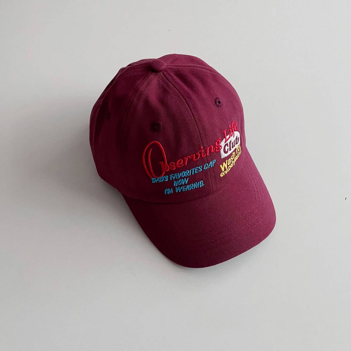 CHILDRENS STYLISH EMBROIDERED BASEBALL CAP_CWAH2883