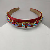 Wide-Brimmed Handmade Rhinestone Headband