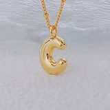 18K GOLD 26 LETTERS CUTE HIP HOP PENDANT NECKLACE_CWMM5871