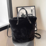 Winter Large Capacity Shoulder Handbag Plush Bag_Cwab3967