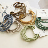 4PCS BRAIDED ELASTIC HAIR TIES SET FOR WOMEN_CWAHA0334