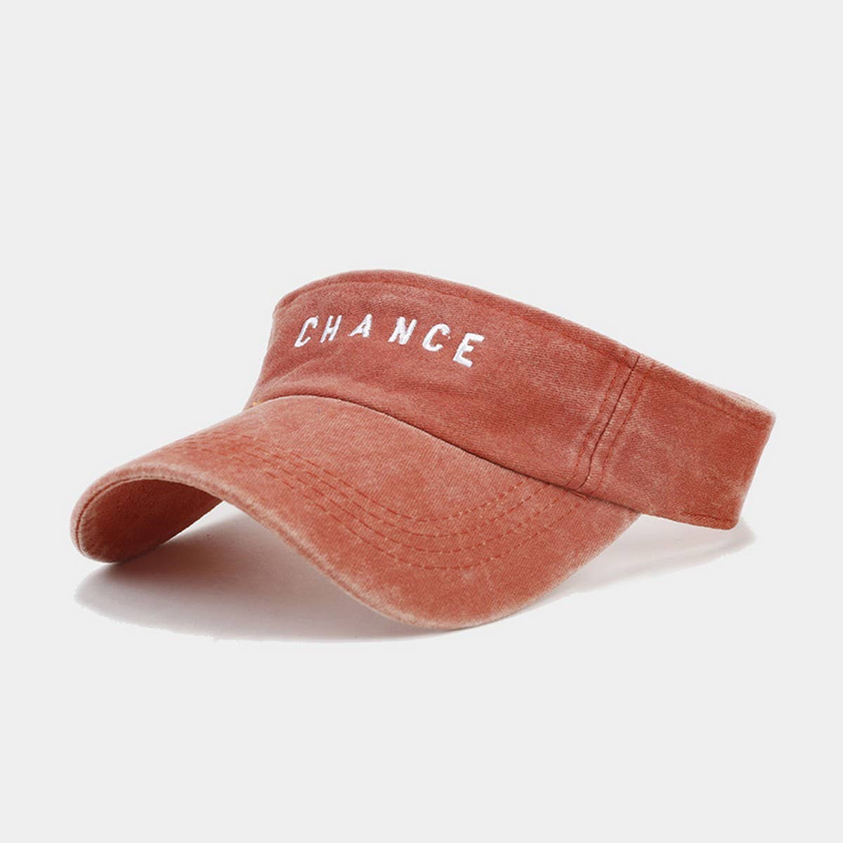 EMBROIDERED LETTER VISOR HAT SUMMER SUNSHADE CAP_CWAH3304