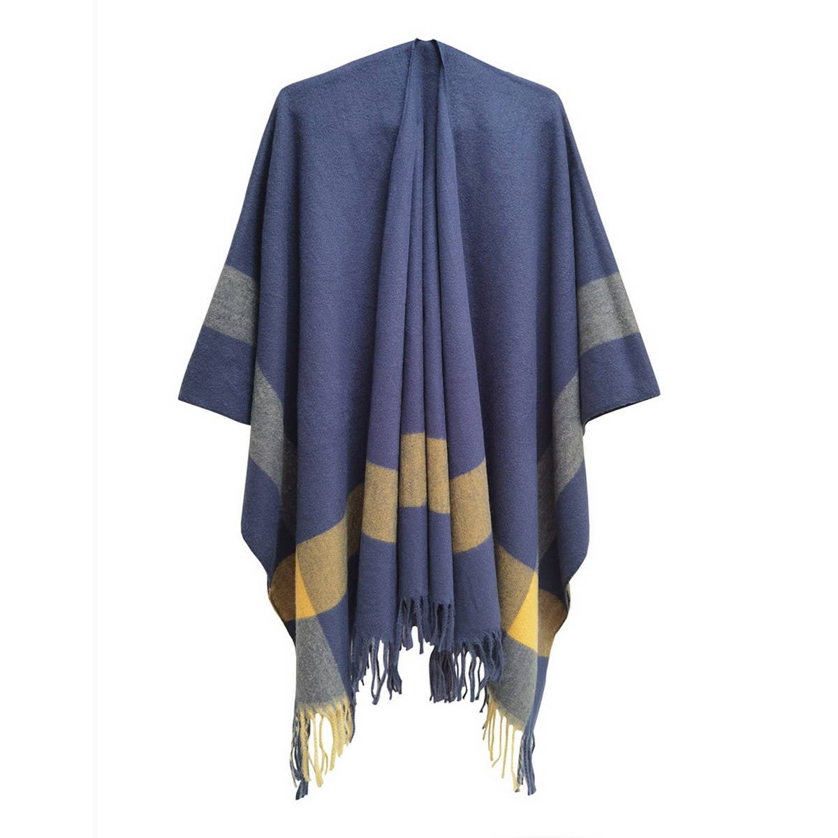 Three-Dimensional Tassel Warm Shawl Wrapped Cloak