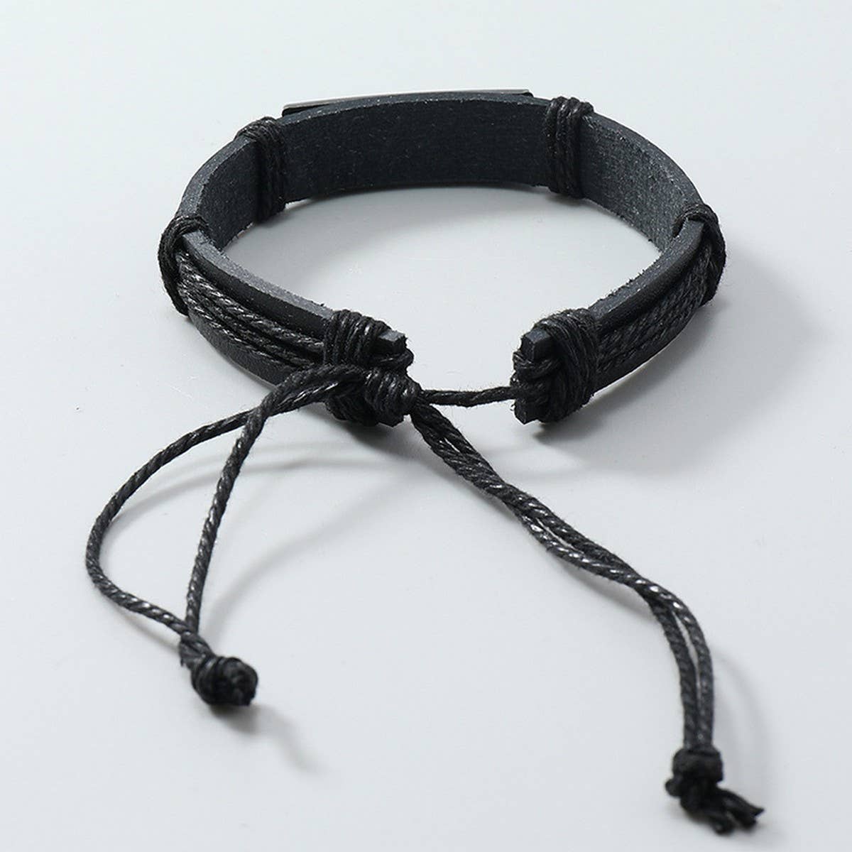 SIMPLE HAND WOVEN VINTAGE LEATHER BRACELET_CWMM4517