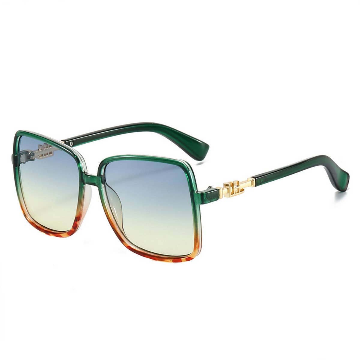 LARGE SQUARE FRAME MULTI COLOR COLORFUL SUNGLASSES_CWASG0424