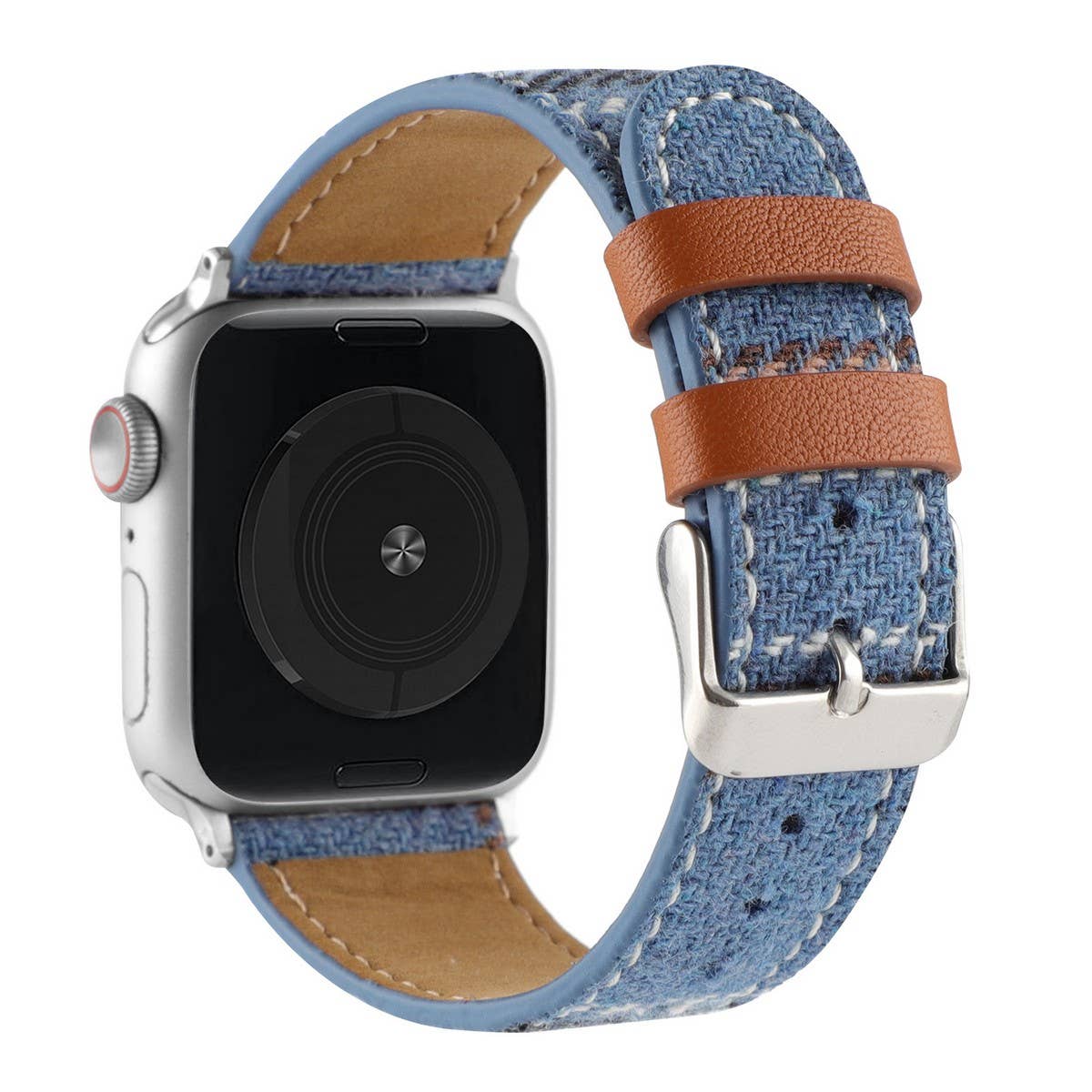 IWATCH8 1 PLUSH CHECKERED LEATHER STRAP_CWWW0049