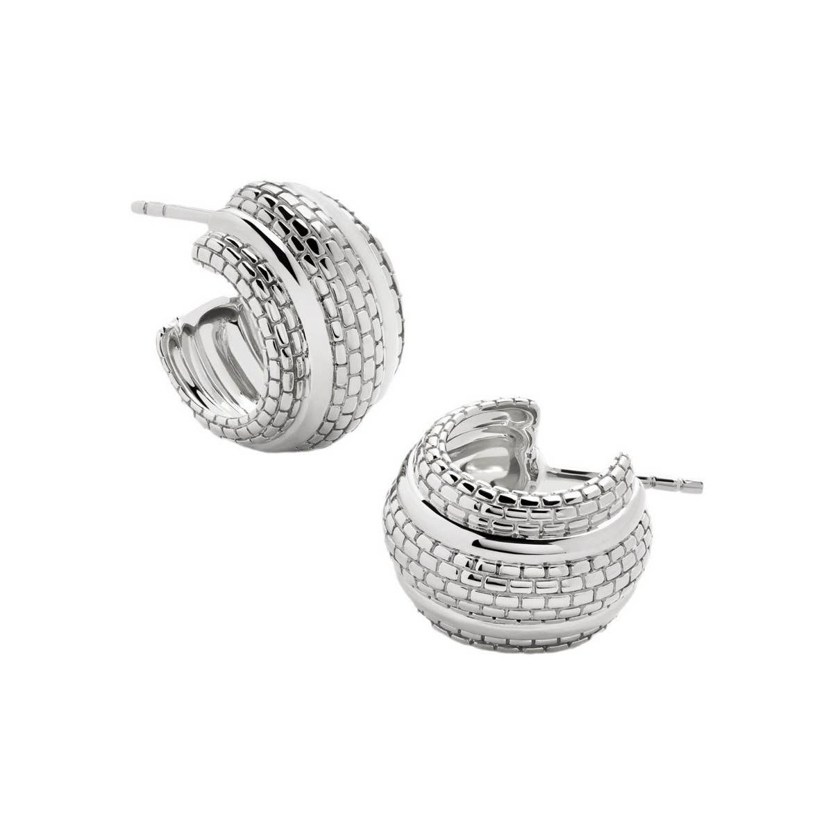 Trendy Irregular Geometric 18K Gold Plated Studs