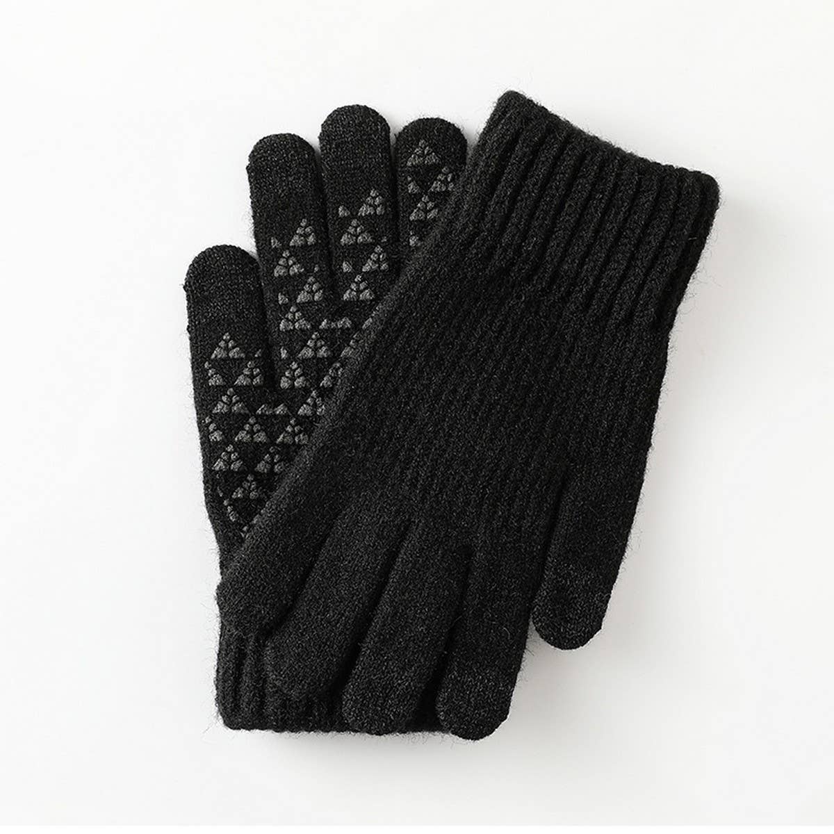 Winter Mens Rubber Touch Screen Gloves_Cwmm1487