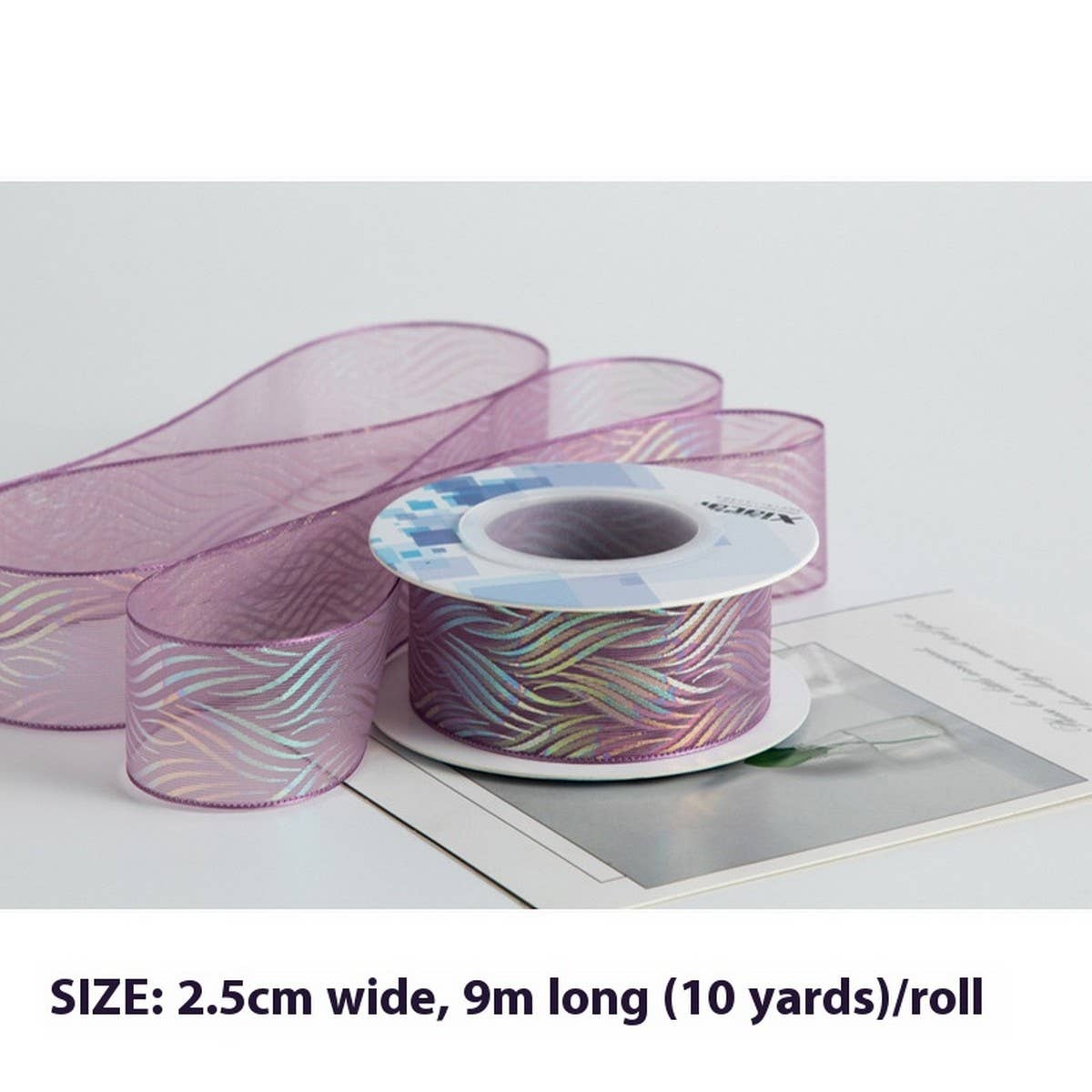 GIFT RIBBON TIED FLOWER PACKAGING MATERIALS_CWMM5786