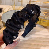 RETRO DIAMOND PLEATED HEADBAND_CWAHA1694