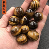 NATURAL TIGER EYE CRYSTAL BALL SET_CWMM8129