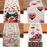 Valentines Day Love Print Cartoon Tablecloth_Cwmm0786