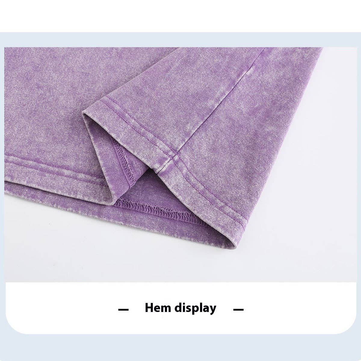 270G HEAVYWEIGHT WAX DYED VINTAGE COTTON T SHIRT CUSTOM LOGO