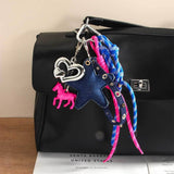 EDGY SWEET PEGASUS KEYCHAIN WITH STAR_CWMM7826