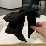 BIG BOW SOLID COLOR ELEGANT HEADBAND_CWAHA2572