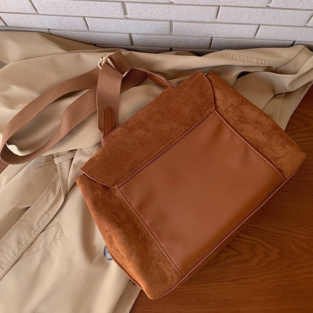 FASHION CASUAL FROSTED SHOULDER CROSSBODY BAG_CWAB0969