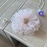 BALLET DOT TULLE PUFFY SCRUNCHIE HAIR TIE_CWAHA5510