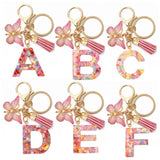 GLITTER RESIN LETTER BUTTERFLY KEYCHAIN_CWMM6866