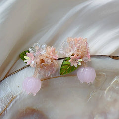 PASTORAL HANDMADE FLOWER EARRINGS_CWAJE1703