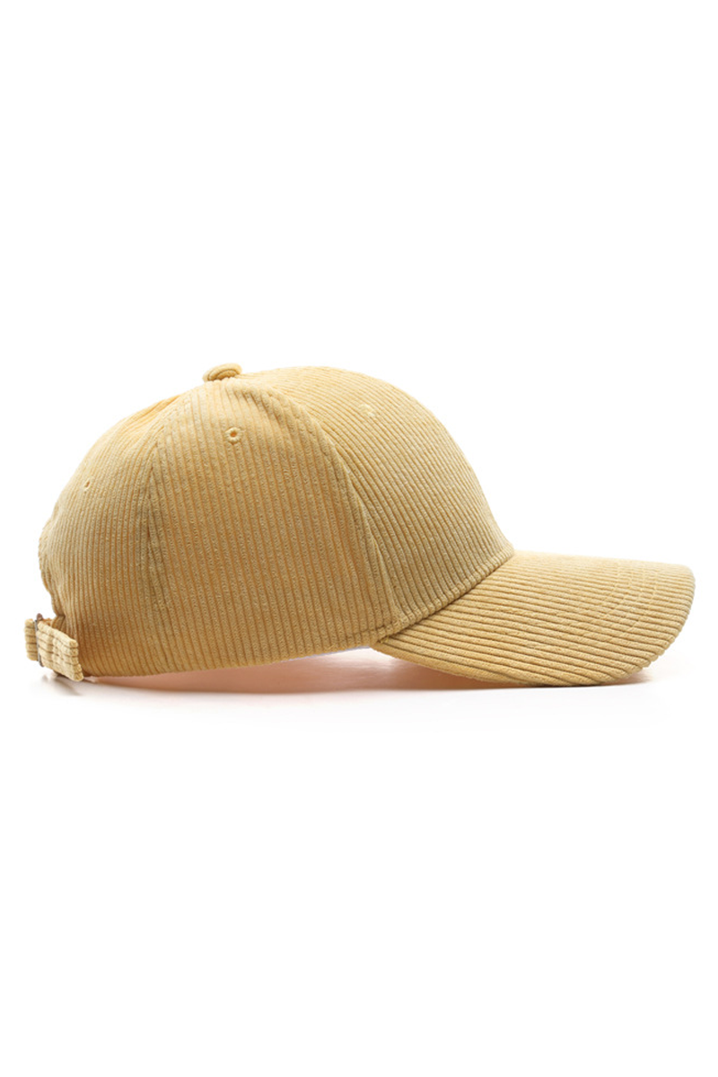 CORDUROY BASEBALL CAP UNISEX WINTER WARM OUTDOOR_CWAH0517
