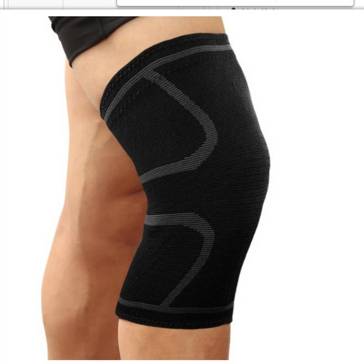 SPORT KNEE BRACE WITH ANTI SLIP ELASTIC SUPPORT_CWMM7880