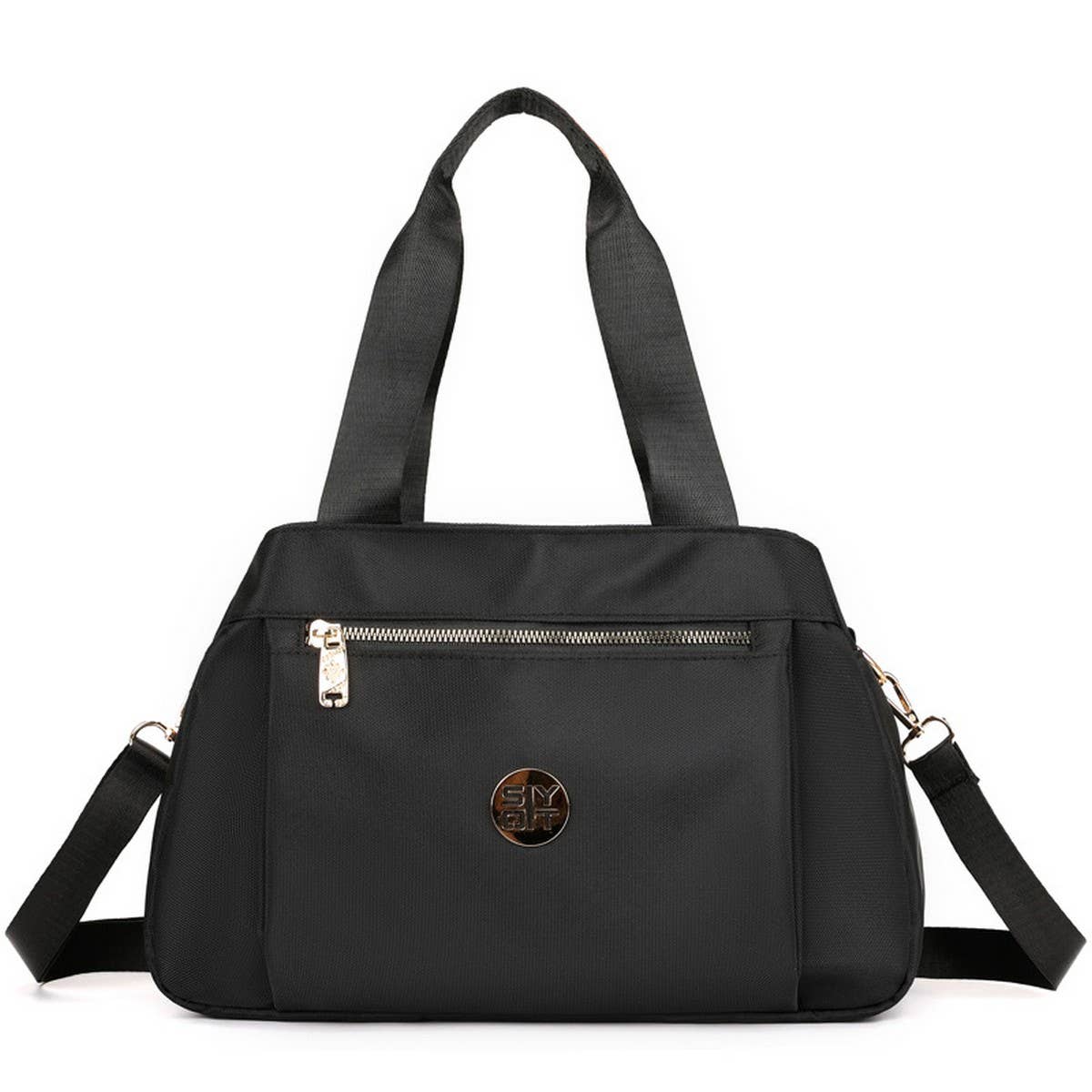 FASHION MULTI COMPARTMENT CANVAS SHOULDER BAG_CWAB3450