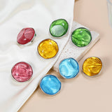 COLORFUL STAINLESS STUD EARRINGS JEWELRY_CWAJE0544