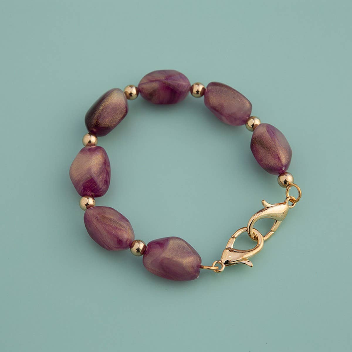 11 81IN IRREGULAR ACRYLIC STONE CHAIN BAG STRAP_CWMM5063