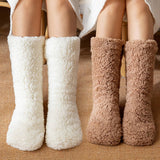 Winter Warm Leg Covers Plush Indoor Slippers_Cwms0706