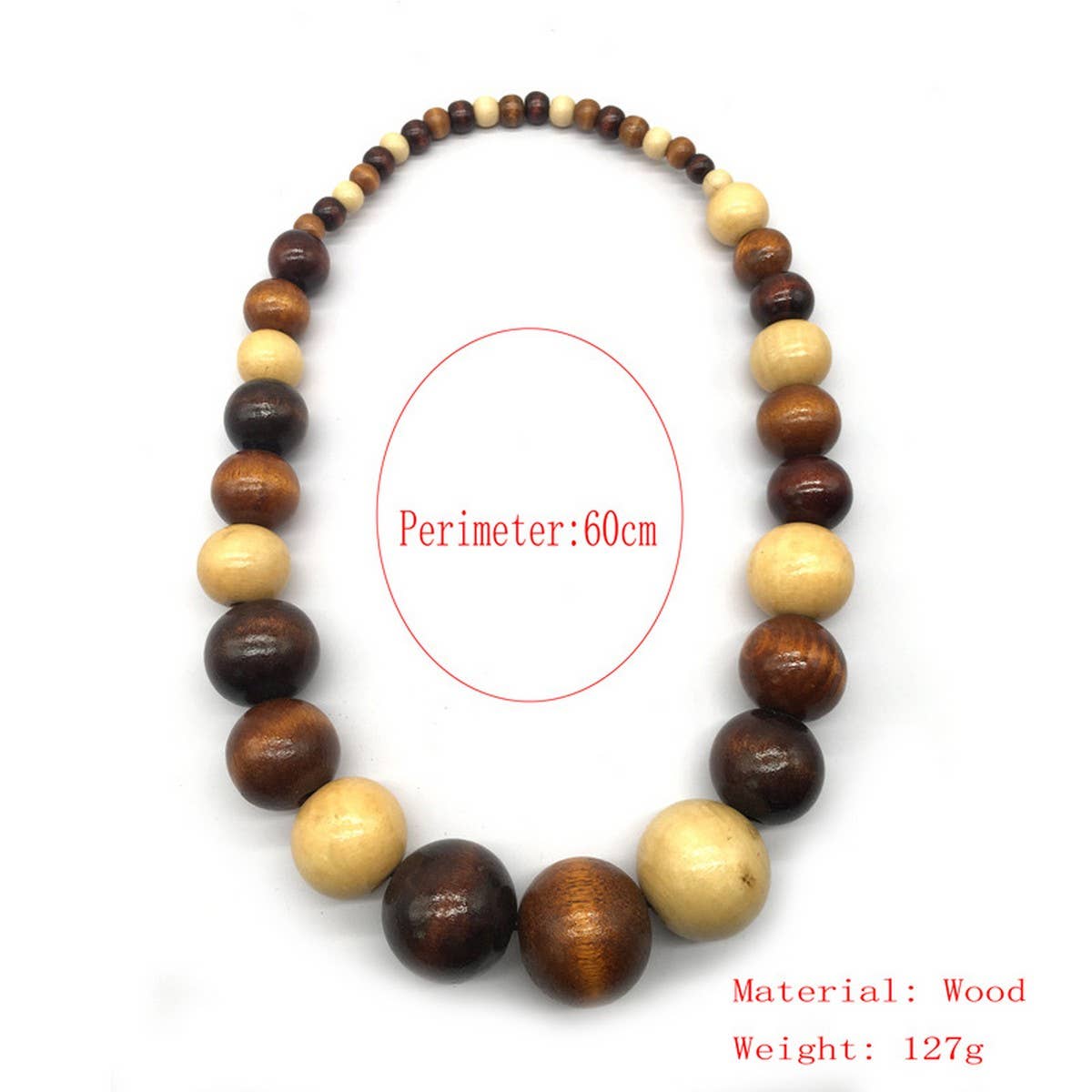 COLORFUL WOODEN BEADS HANDMADE BEADED NECKLACE_CWMM4740