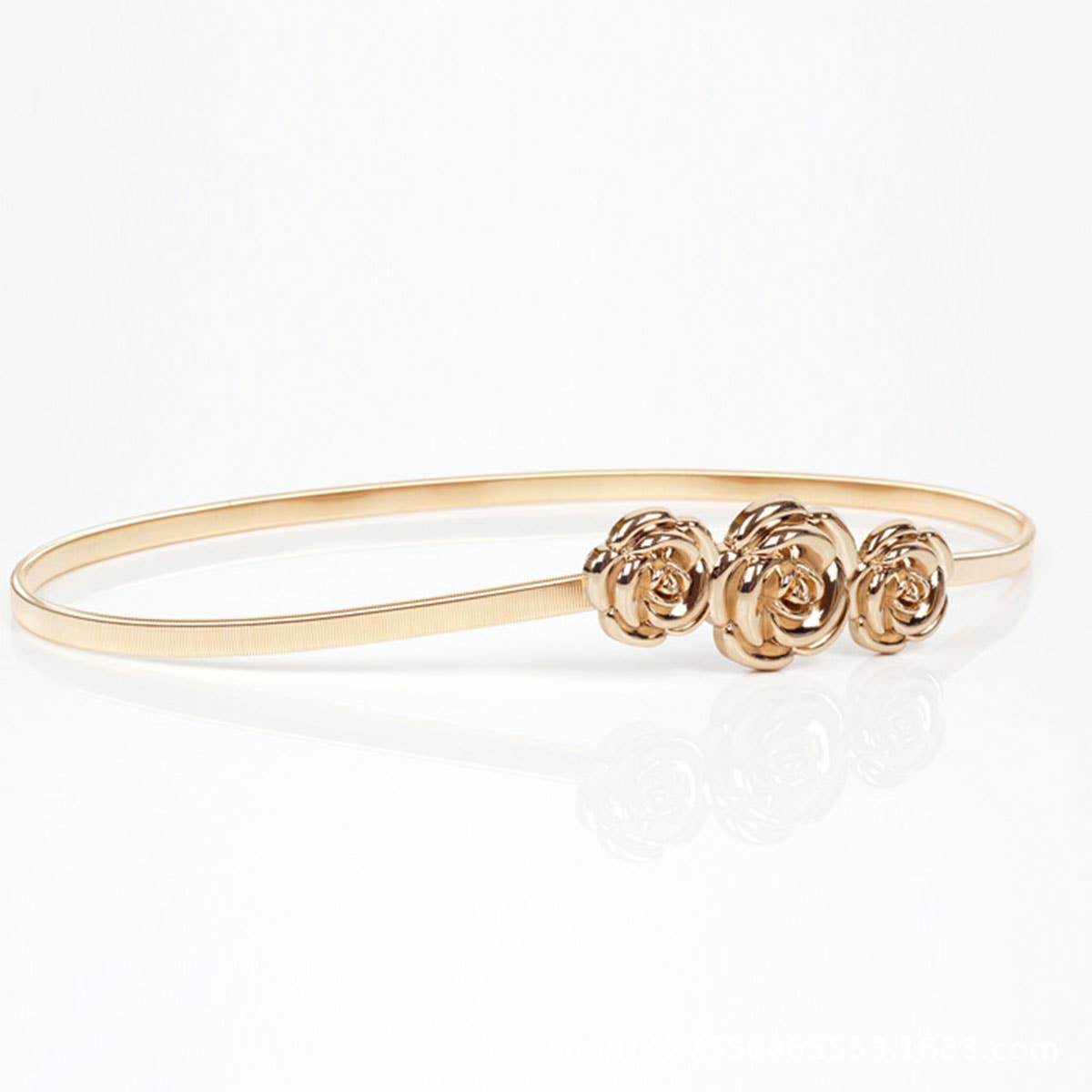 Women Flower Pattern Belt Waist Chain_Cwabe0215