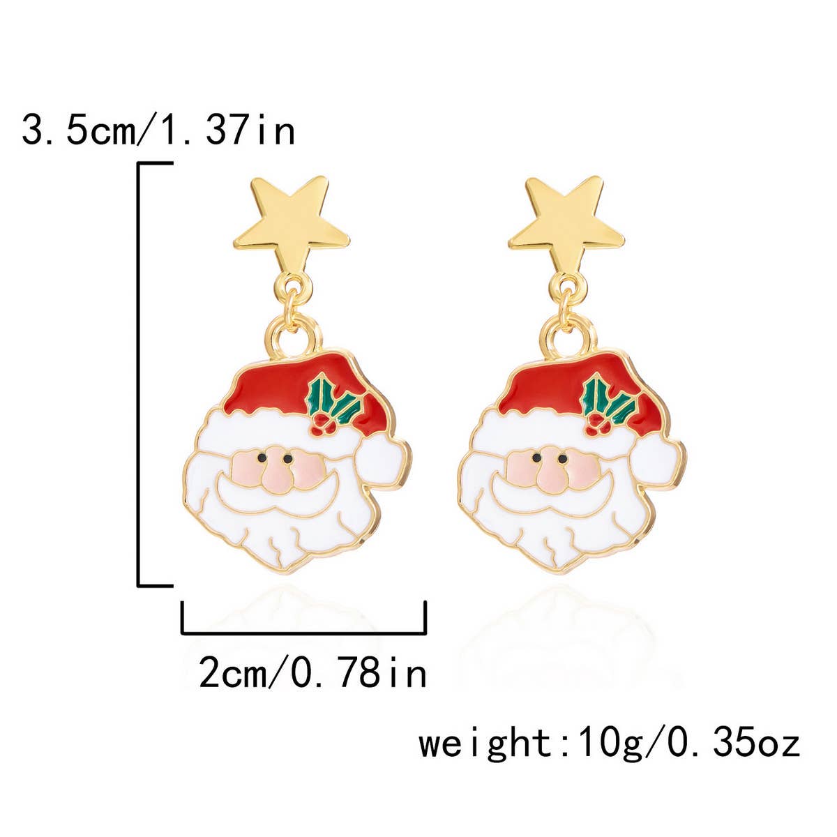 NEW CHRISTMAS BELL ASYMMETRICAL EARRINGS_CWAJE2388