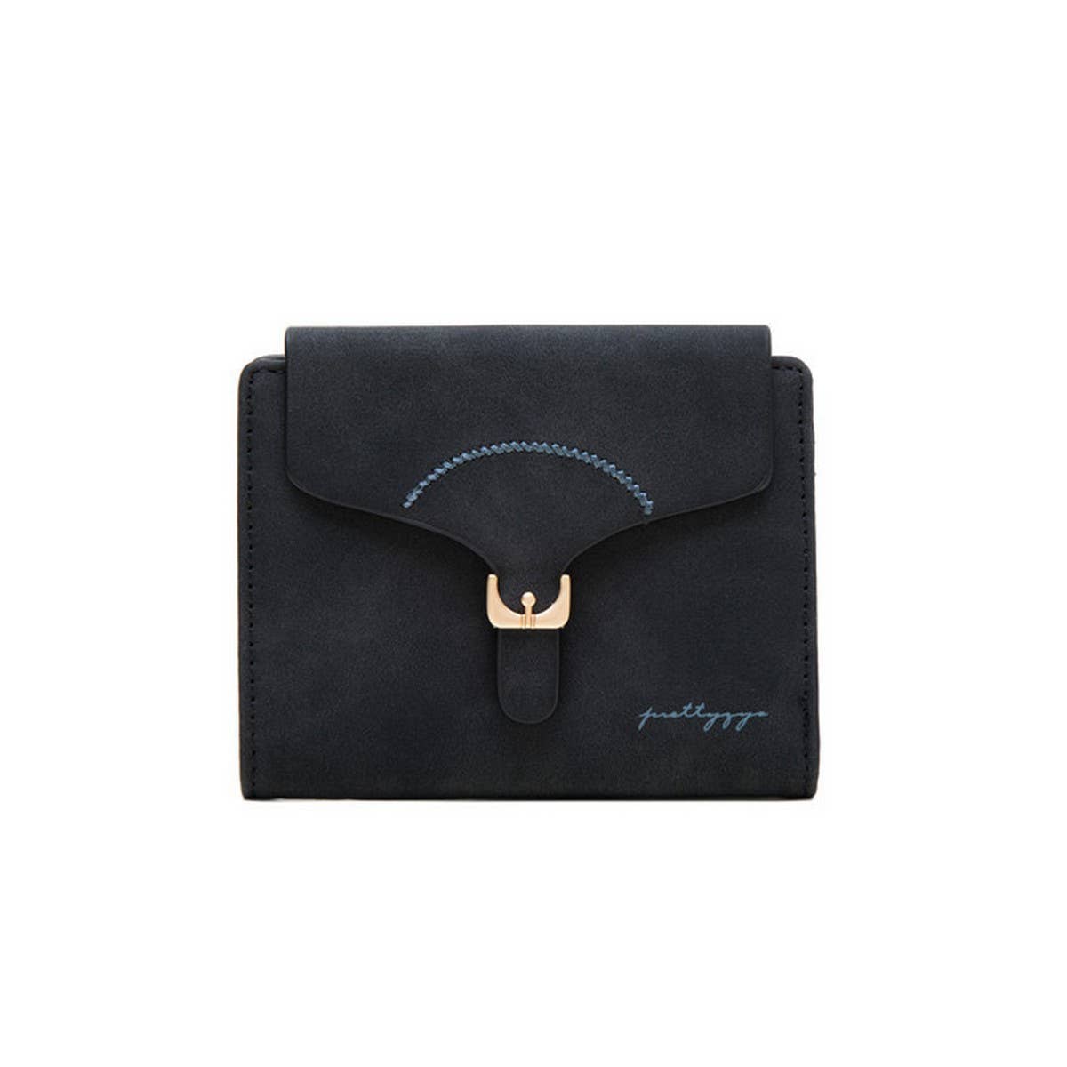 LADIES SHORT SIMPLE FOLDING COIN PURSE_CWAB2332