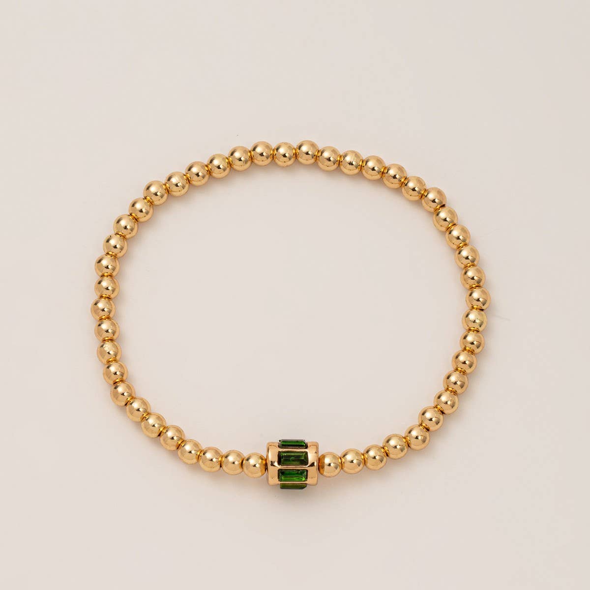 BEAD BIRTHSTONE BRACELET DECEMBER ZIRCON CHARM_CWMM6959